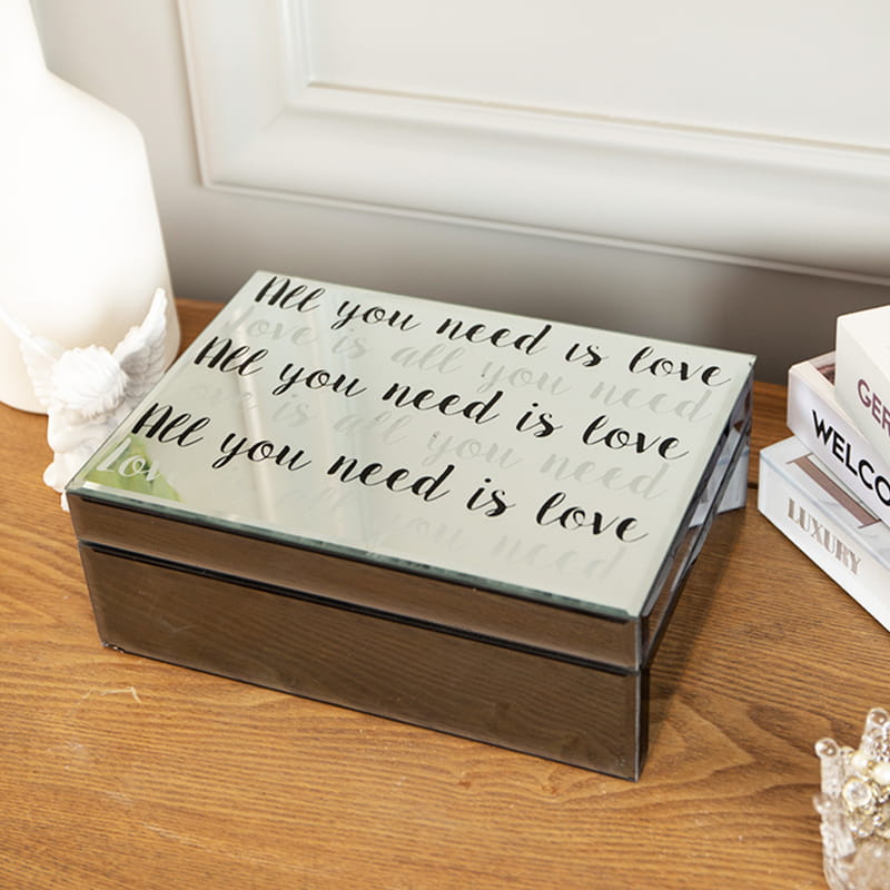 Großhandel Home Storage Brown Gold verspiegelte Schmuckschatulle