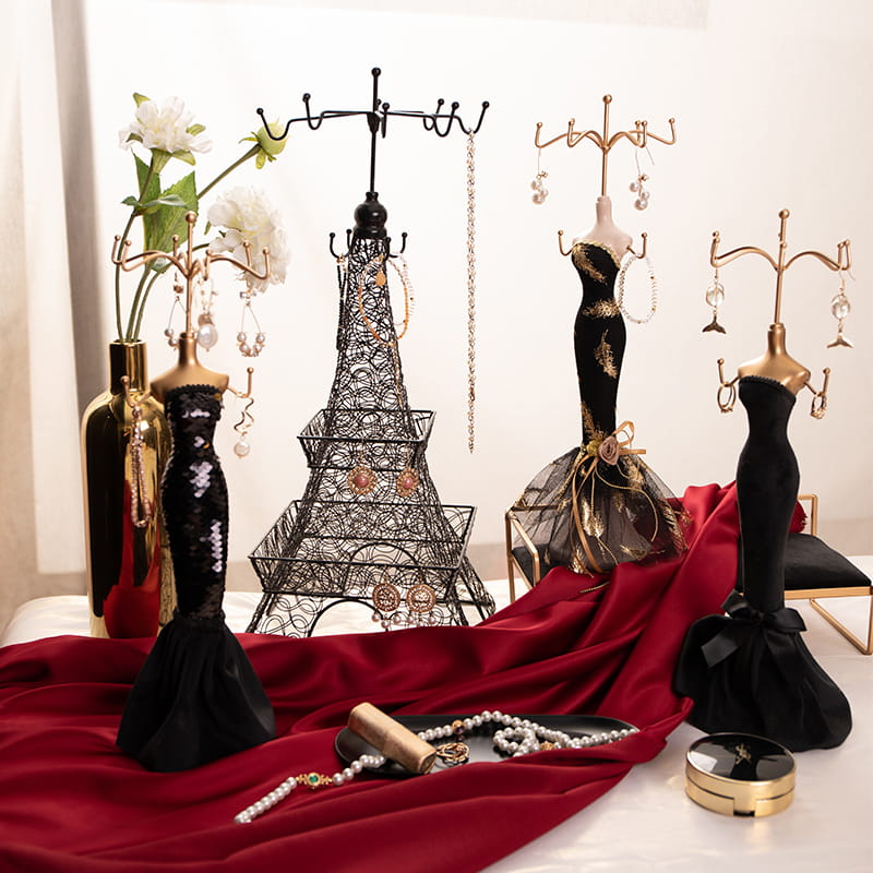 Schmuckständer-Set für Halsketten-Ohrring-Armbänder